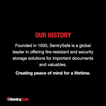 SentrySafe Fireproof Document Box Key Lock Secure Files