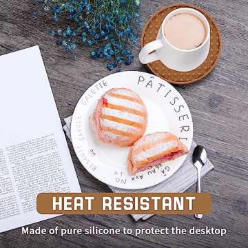 Ouzoustate Silicone Coasters Set for Drinks - 8 Pieces