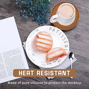 Ouzoustate Silicone Coasters Set for Drinks - 8 Pieces