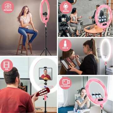 22" Ring Light with Tripod for iPhone and iPad