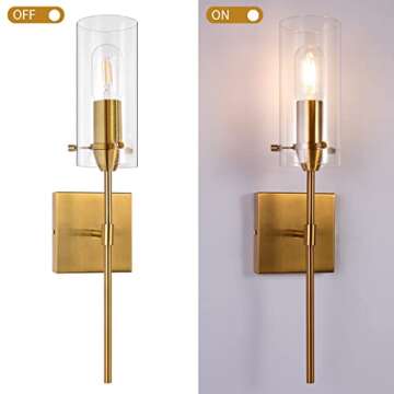 Antique Gold Wall Sconce - Stylish Indoor Lighting