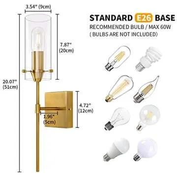 Antique Gold Wall Sconce - Stylish Indoor Lighting