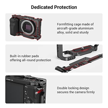 SMALLRIG ZV-E10 Cage Silicone Handle Quick Release Plate