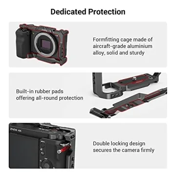 SMALLRIG ZV-E10 Cage Silicone Handle Quick Release Plate