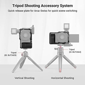 SMALLRIG ZV-E10 Cage Silicone Handle Quick Release Plate