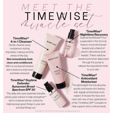 Mary Kay TimeWise 3D Miracle Set - Combination/Oily Skin Moisturizer, Anti-Aging Cream, SPF 30, Natural