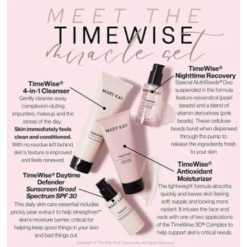 Mary Kay TimeWise 3D Miracle Set - Combination/Oily Skin Moisturizer, Anti-Aging Cream, SPF 30, Natural