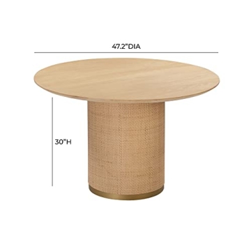 Tov Furniture Akiba 49 Inch Round Dining Table - Elegant & Functional