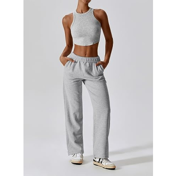 ABOCIW Women's Fleece Lined Sweatpants - Cozy & Stylish