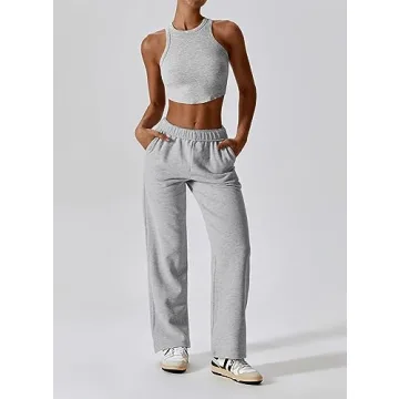 ABOCIW Women's Fleece Lined Sweatpants - Cozy & Stylish