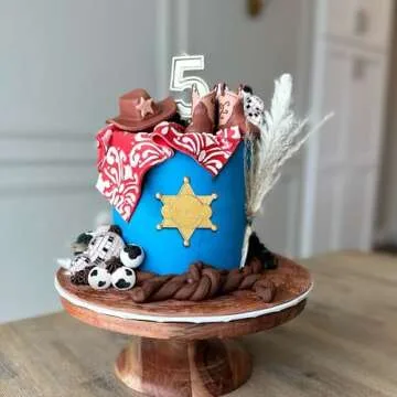 Cowboy Cake Decorations Cowboy Hat and Boot Cake Toppers Disco Ball Cake Topper Western Cowboy Cowgirl Birthday Baby Shower Party Favors