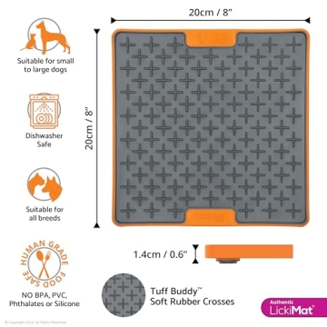 LickiMat Tuff Heavy-Duty Slow Feeder Mat for Dogs