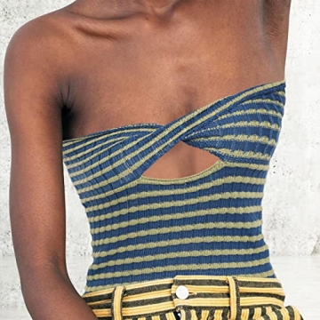 Stylish ACOSAP Backless Crop Top for Summer Fashion