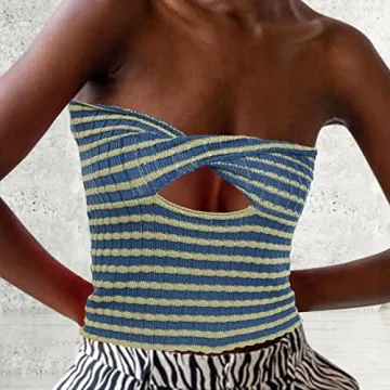 Stylish ACOSAP Backless Crop Top for Summer Fashion