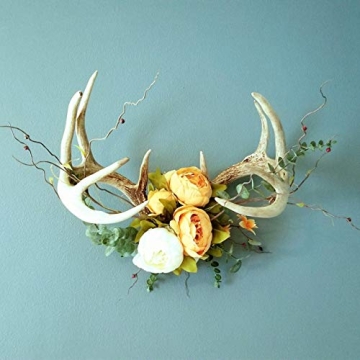 Tinsow 5 Pcs Real Touch Leaf Artificial Eucalyptus Stem Faux Eucalyptuses Wedding Bouquet Centerpiece Home Decor (Green)