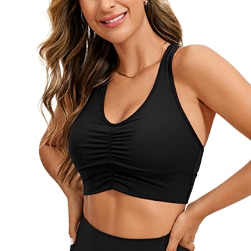CRZ YOGA Ulti-Dry Racerback Sports Bra - Medium Support