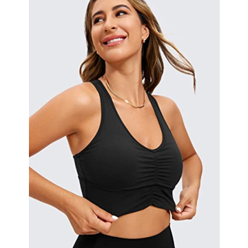 CRZ YOGA Ulti-Dry Racerback Sports Bra - Medium Support