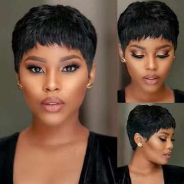 Stylish HOTJAR Pixie Cut Wig for Black Women