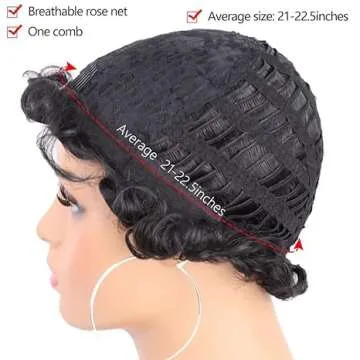 Stylish HOTJAR Pixie Cut Wig for Black Women