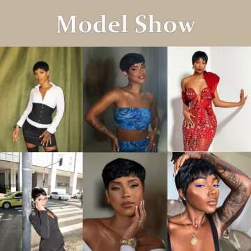 Stylish HOTJAR Pixie Cut Wig for Black Women