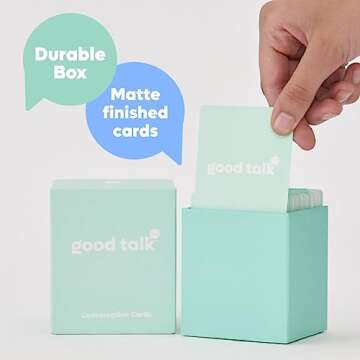 Good Talk 150 Conversation Cards for Family and Friends - Family Fun, Game Nights, Date Nights, Road Trips, and Camping