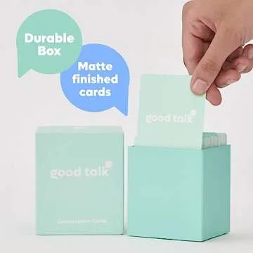 Good Talk 150 Conversation Cards for Family and Friends - Family Fun, Game Nights, Date Nights, Road Trips, and Camping