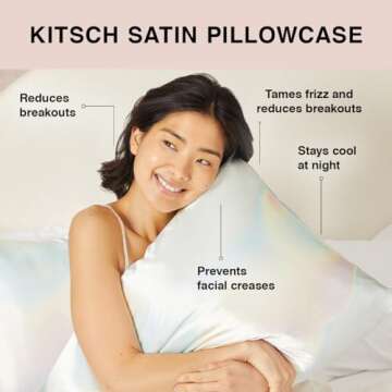 Kitsch Satin Pillowcase & Scrunchie Set - Luxurious Comfort