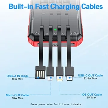 DJKK Solar Power Bank 33800mAh with Wireless Charger