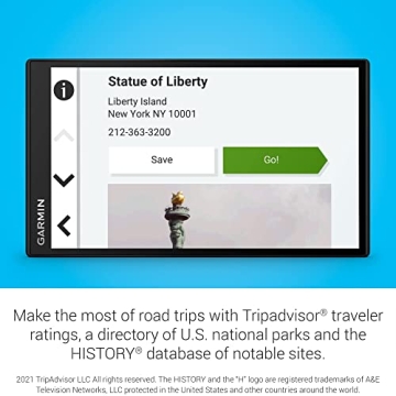 Garmin DriveSmart 86, 8-inch Car GPS Navigator with Bright, Crisp High-Resolution Maps and Garmin Voice Assist (Renewed)