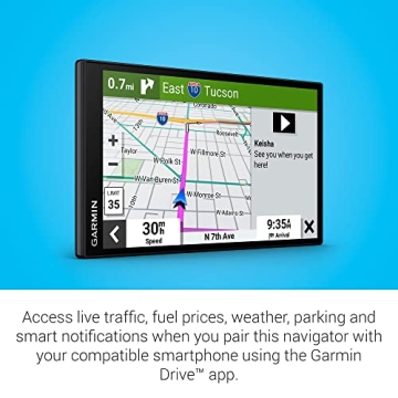 Garmin DriveSmart 86, 8-inch Car GPS Navigator with Bright, Crisp High-Resolution Maps and Garmin Voice Assist (Renewed)