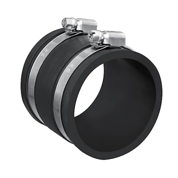 POWERTEC 70148 Dust Control Flex Cuff with Steel Clamps - 2-1/2-Inch