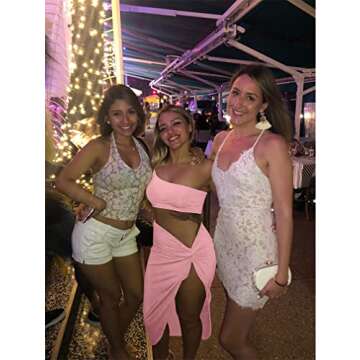 BEAGIMEG One Shoulder Sexy Bodycon Dress for Women