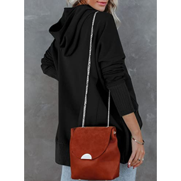 AlvaQ Plus Size Casual Henley Hoodie for Women