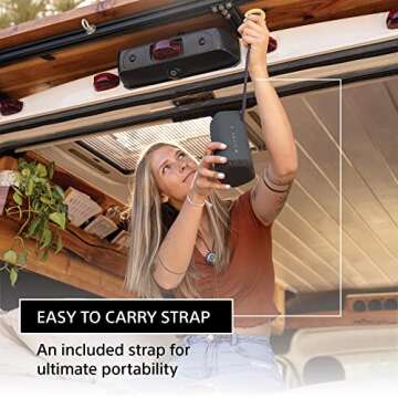 Portable Sony SRS-XE200 Bluetooth Speaker with 16 Hour Battery