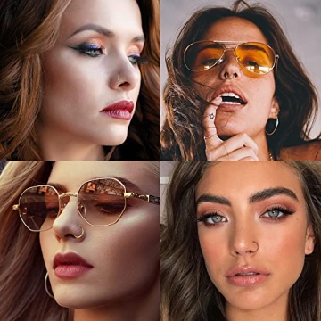 Stylish FIBO STEEL 5PCS Nose Hoop Set in Multiple Colors