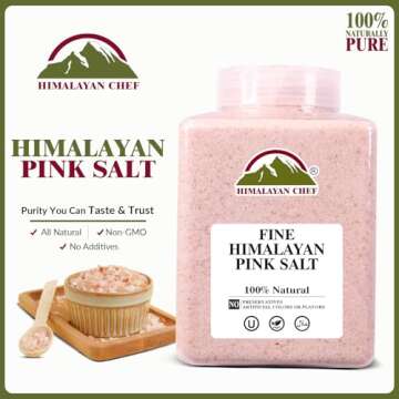 Himalayan Chef Pink Himalayan Salt Fine Grain 5 lb Jar