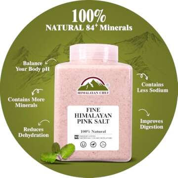 Himalayan Chef Pink Himalayan Salt Fine Grain 5 lb Jar