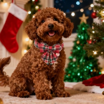 UP URARA PUP Christmas Plaid Dog Collar for All Dogs