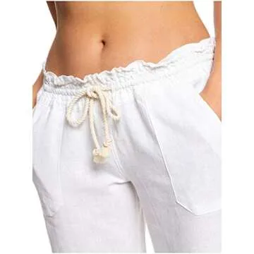 Roxy Oceanside Pants - Lightweight Linen Blend Design