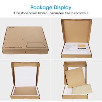 Unicook Heavy Duty Cordierite Pizza Stone for Perfect Pizza