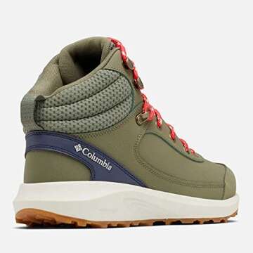 Columbia Women's Trailstorm Peak Mid Hiking Shoe, Stone Green/Nocturnal, 9