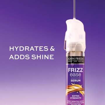John Frieda Frizz Ease Extra Strength Hair Serum, Instantly Smooths for Healthy, Hydrated, Frizz-Fre...