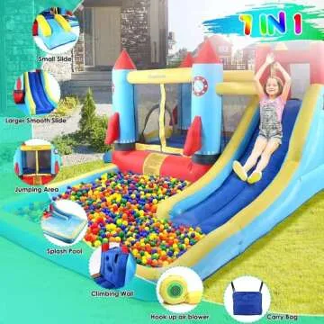 Inflatable Bounce House for Endless Summer Fun for Kids