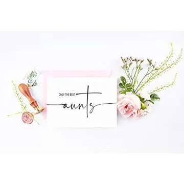 Pregnancy Announcement Card for Aunt - New Baby Reveal from Niece or Nephew