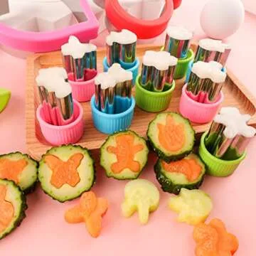Sandwich Cutters Vegetabel Shape Cutters for Kids 13 PACK Round Heart Flower Star Sandwich Cutter Shapes Fun Food Shape Cutters
