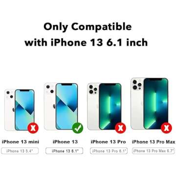 Cjoelzky Pink Indie Aesthetics Hippie Collage Case Compatible with iPhone 13, Silicone Shockproof TPU Bumper Case for iPhone 13