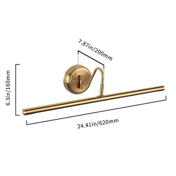 JOOSENLUX Elegant Picture Light Brass Finish 3000K