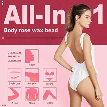 Ajoura 2 lb Hard Wax Beads, All-purpose Wax Beans for Sensitive Skin, Large Area Coarse Hair Removal, Refill Bag for Brazilian Bikini, Face, Eyebrows, Underarms, Arms, Chest, Back, Legs, Women Men