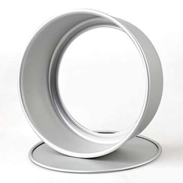 Tosnail 8-Inch Aluminum Round Cake Pan 2 Pack
