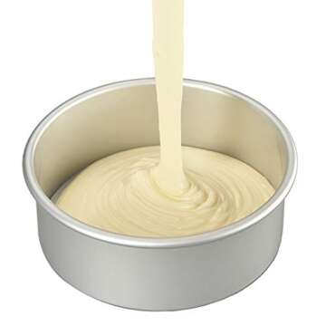 Tosnail 8-Inch Aluminum Round Cake Pan 2 Pack